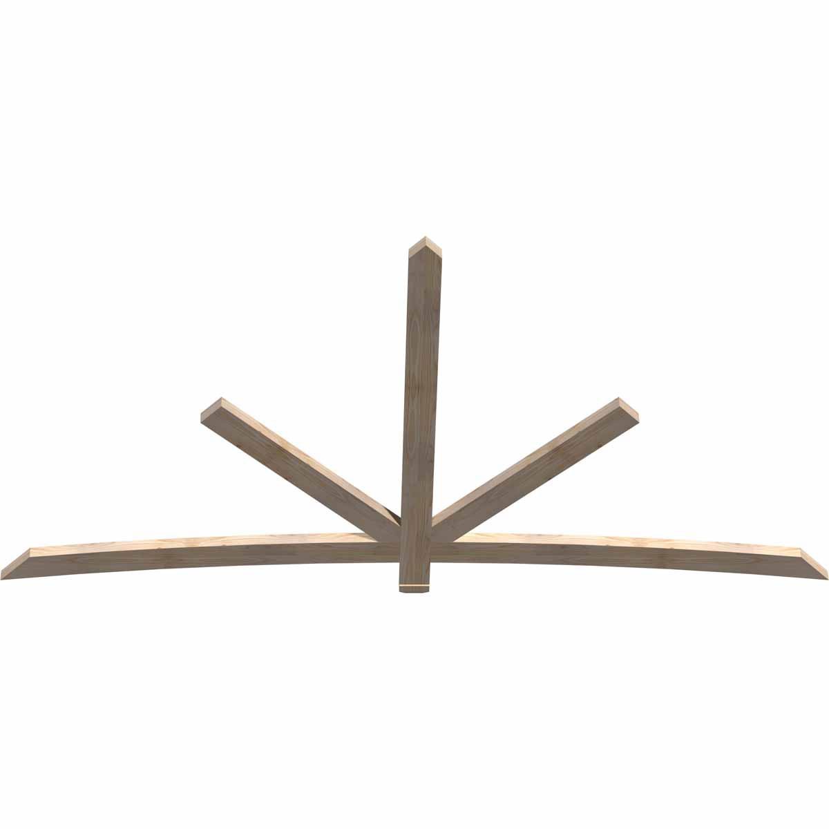 Ekena Millwork Alberta Smooth Timber Gable Bracket, Douglas Fir, 96"W x 52"H x 1 1/2"D x 3 1/2"F, 13/12 Pitch GBW096X52X0204ALB00SDF - alternate 5